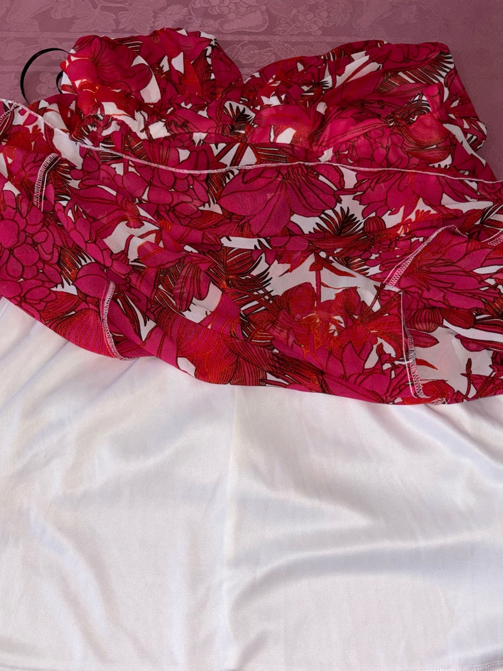 Forever 21 Women’s Red Floral Maxi Dress - Sleeveless V-Neck - Picture 8 of 8